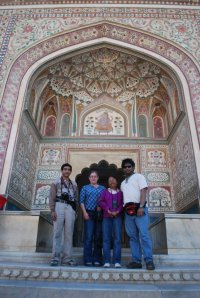 Sipra along with her husband, Son and Daughter-in-law on a family vacation.