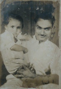 Sunila's Husband Dr. Girija Mohan Chatterjee with their son