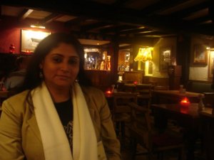 At an old English Pub - The Old Thatch Tavern