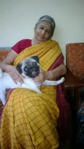 Her favourite stress buster, her little Pugloose