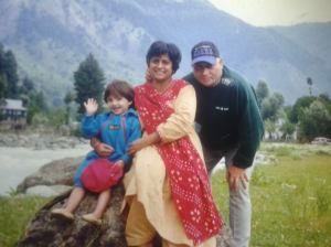 Santosh with her family