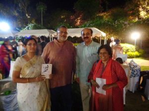 With Tushar Gandhi at a literary event