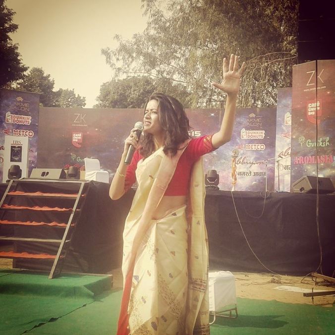 Speaking at an event